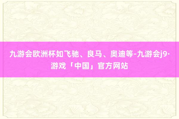 九游会欧洲杯如飞驰、良马、奥迪等-九游会j9·游戏「中国」官方网站